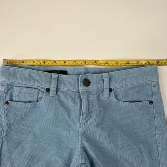 J. CREW Toothpick Ankle Skinny Corduroy Blue Pants 25 - Picture 3 of 7